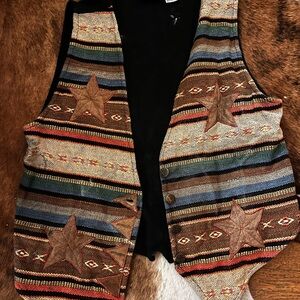 Cute western vest with Star Accents!!